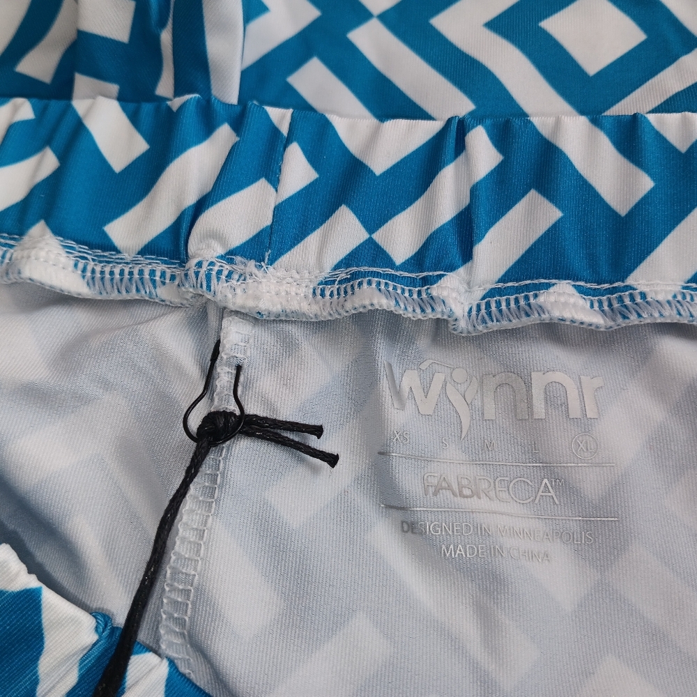 Blue Geometric Girls Golf Skort XL - Picture 5 of 6